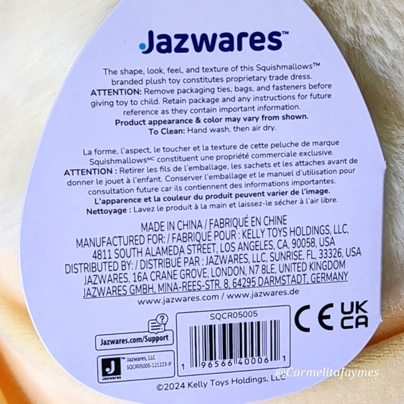 JUNIE 🍌 FuzzAMallow Banana Original Squishmallow By Kellytoy ☆ NWT ☆ - Picture 8 of 8